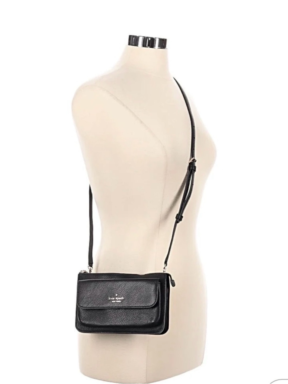 kate spade Black Leather Crossbody Bag